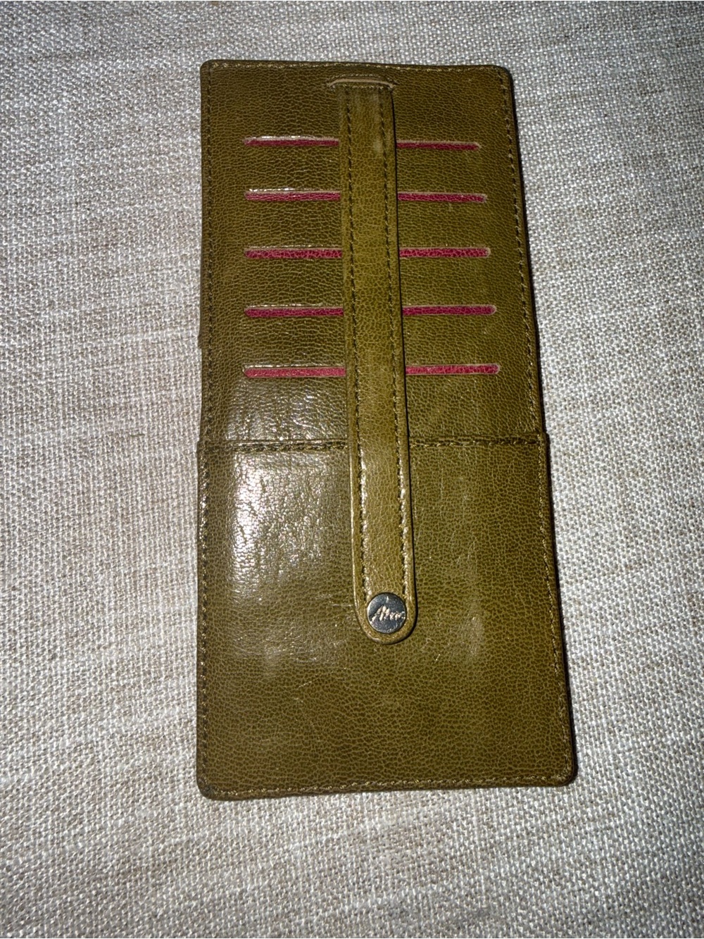 Abas long leather accessory with card slots